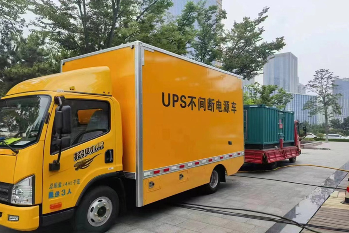 乌什发电机租赁施工现场