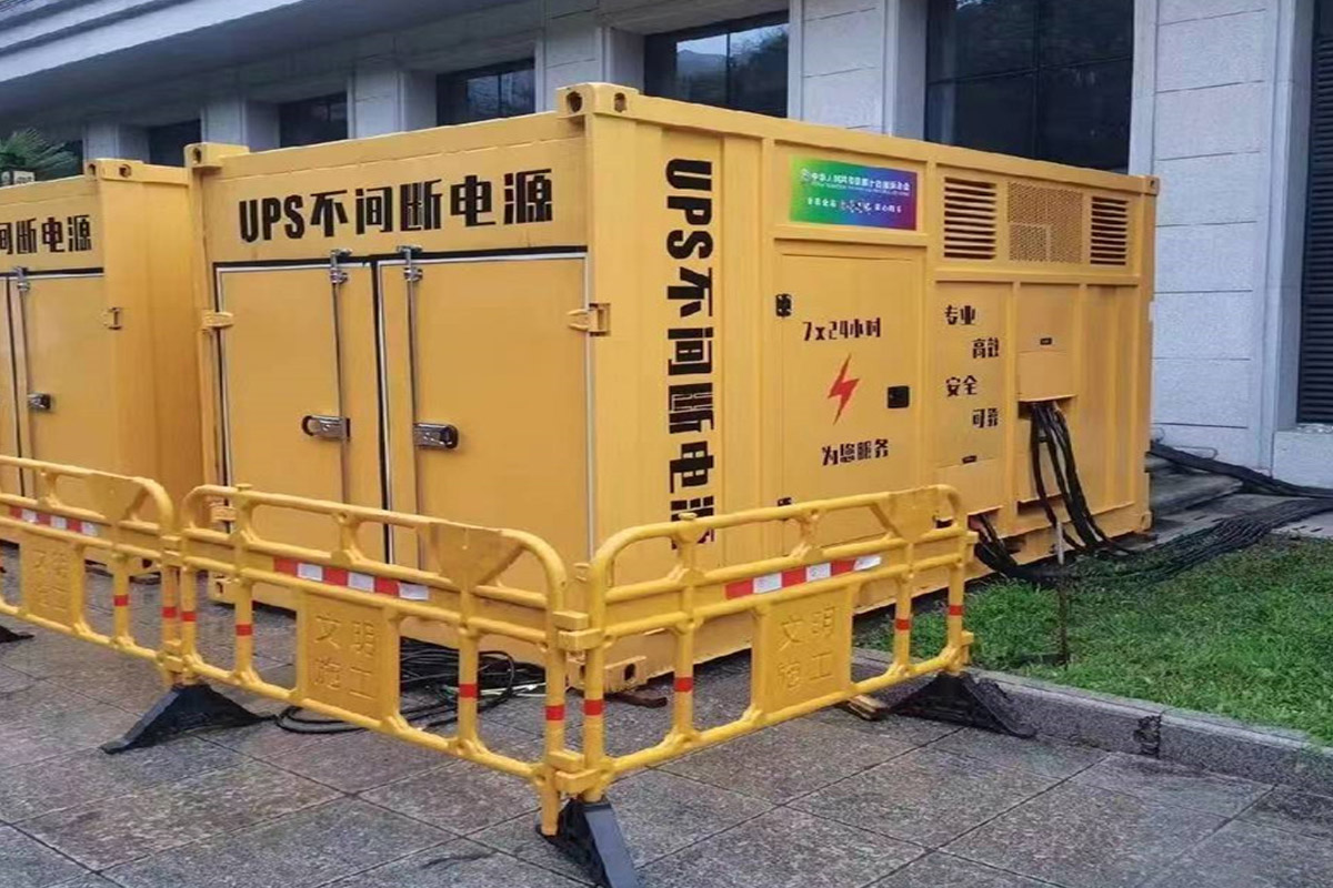 乌什发电机租赁施工现场