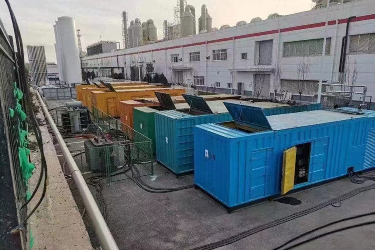 乌什发电机租赁施工现场